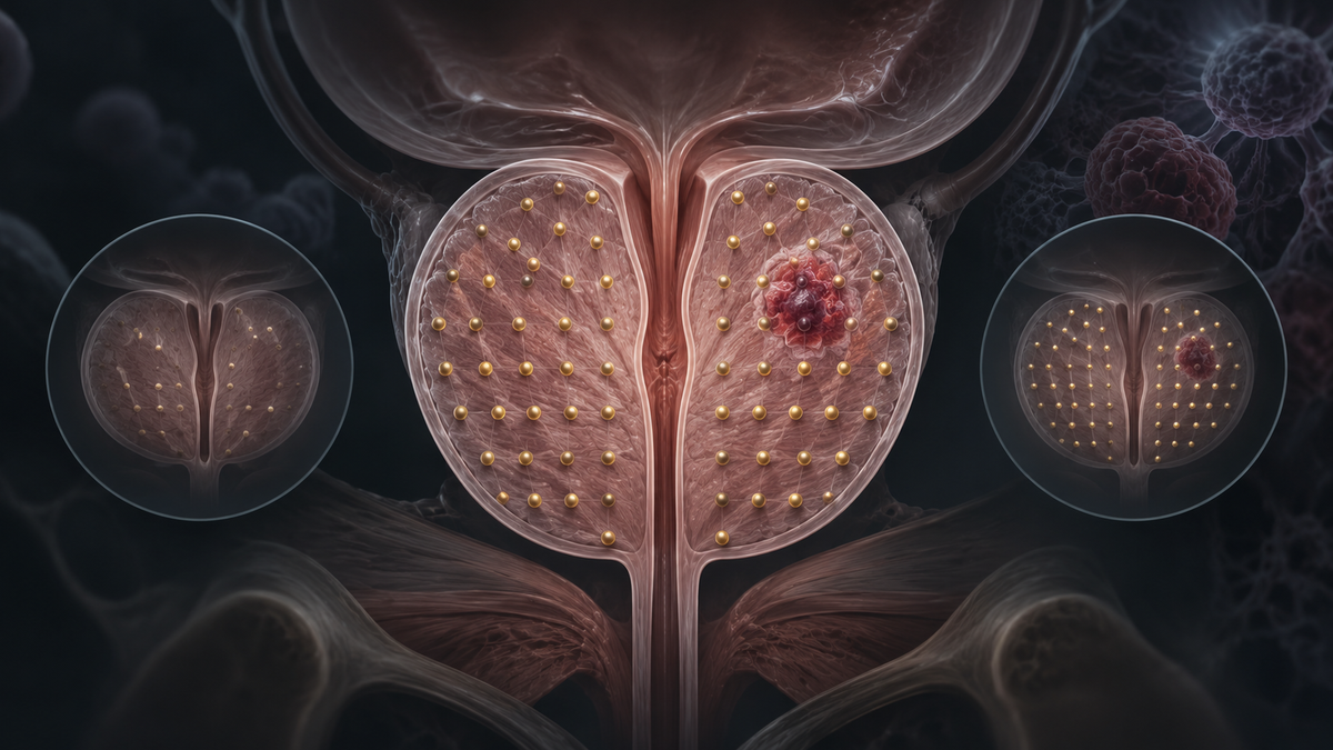 Original medical illustration for: A More Complete Picture of Prostate Cancer Risk: How Transperineal Template-Guided Saturation Biopsy Helps After a Standard Biopsy