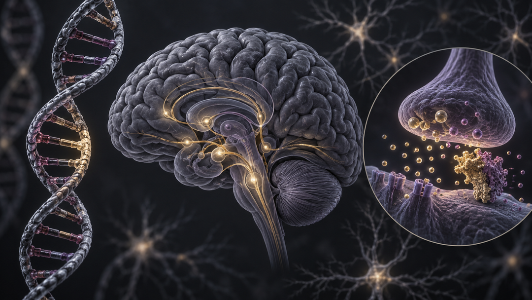 Original medical illustration for: A Rare MAOA Gene Variant Linked to Shooting and Stabbing Behaviors: What the Research Means for Patients and Families
