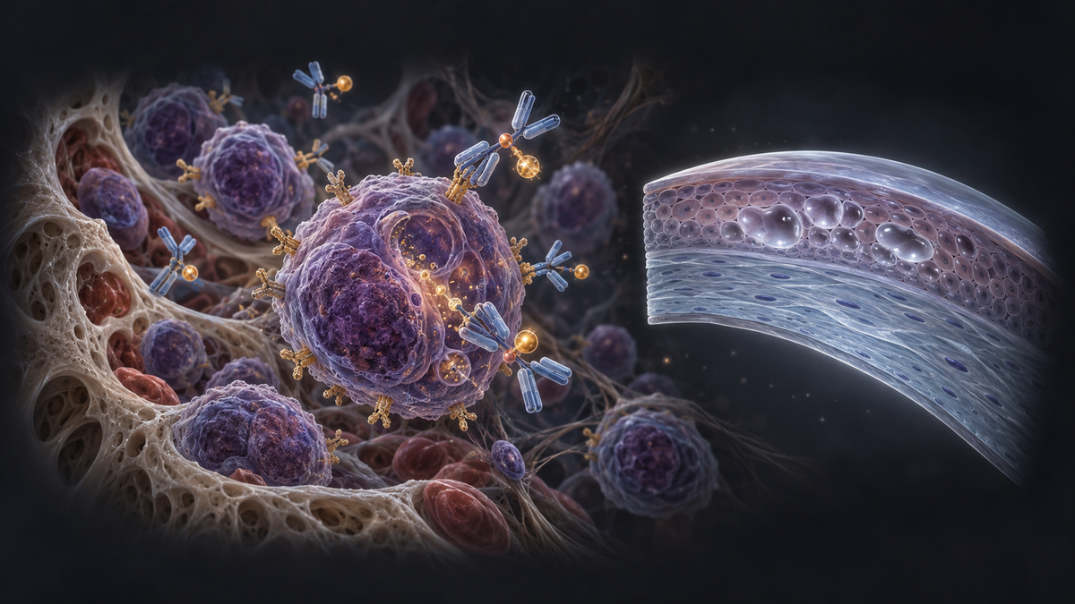 Original medical illustration for: Belantamab Mafodotin Combination Therapy for Multiple Myeloma: Benefits, Eye Side Effects, and What Patients Should Know