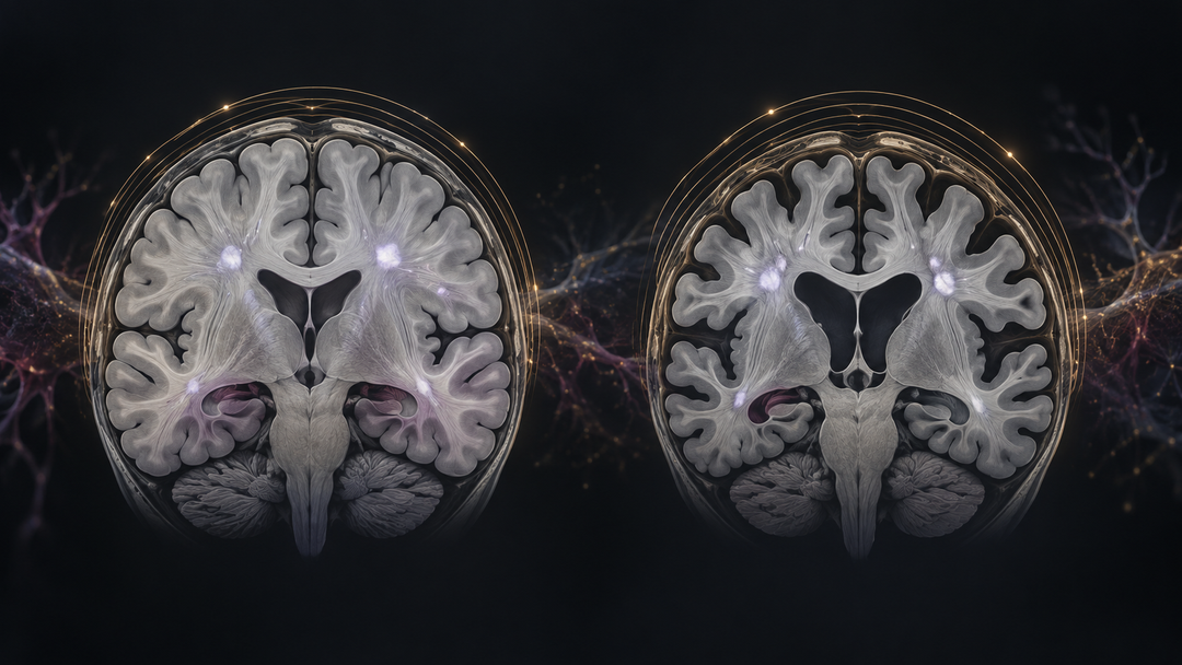 Original medical illustration for: Brain Shrinkage and Disability in Multiple Sclerosis: What 58 Studies Reveal About the Link
