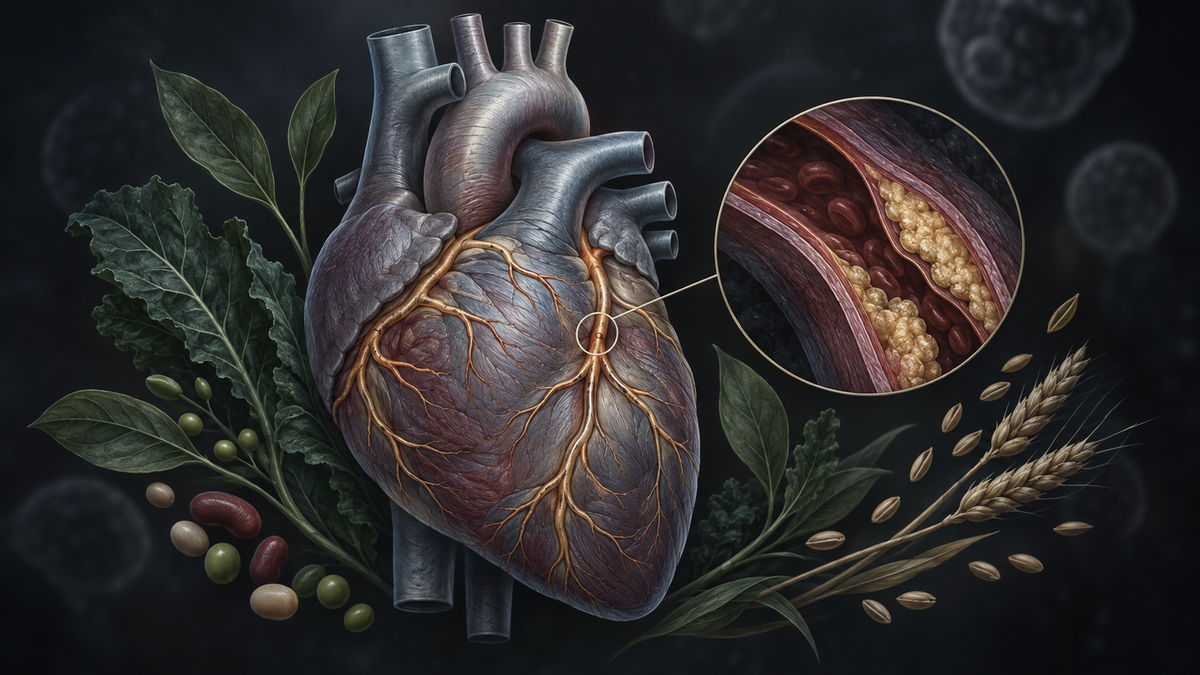 Original medical illustration for: Can Changing Your Diet Actually Reverse Heart Disease? What a Cleveland Clinic Study Reveals About Plant-Based Nutrition