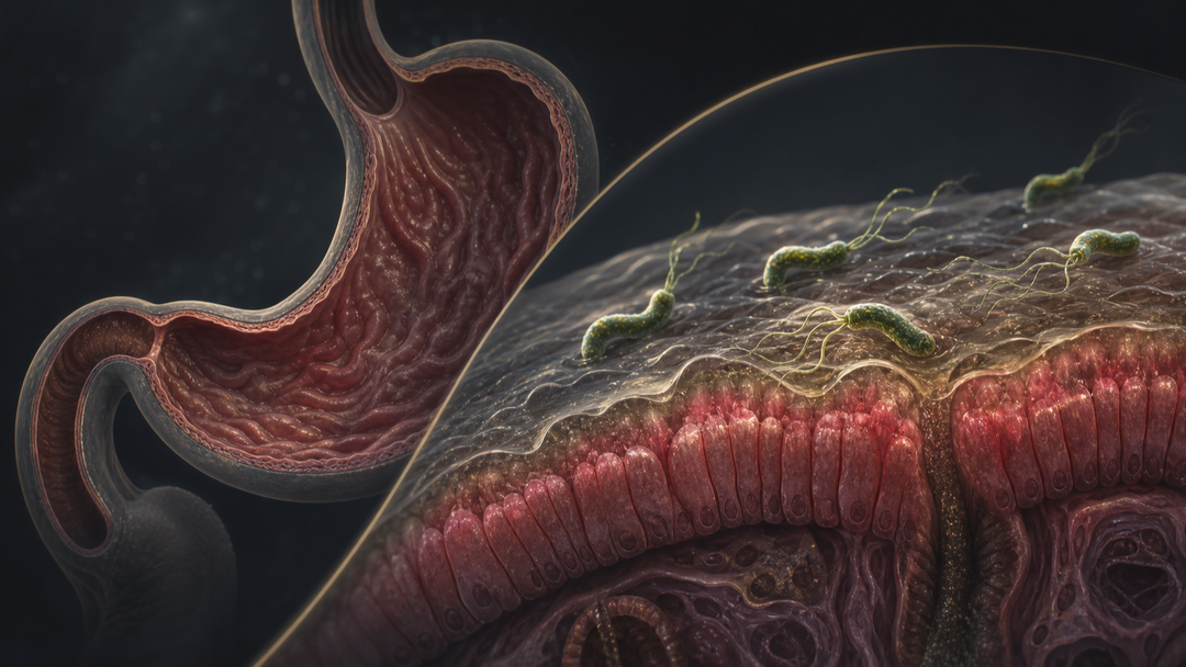 Original medical illustration for: Current Approaches to Managing Helicobacter Pylori Infection: A Patient's Guide