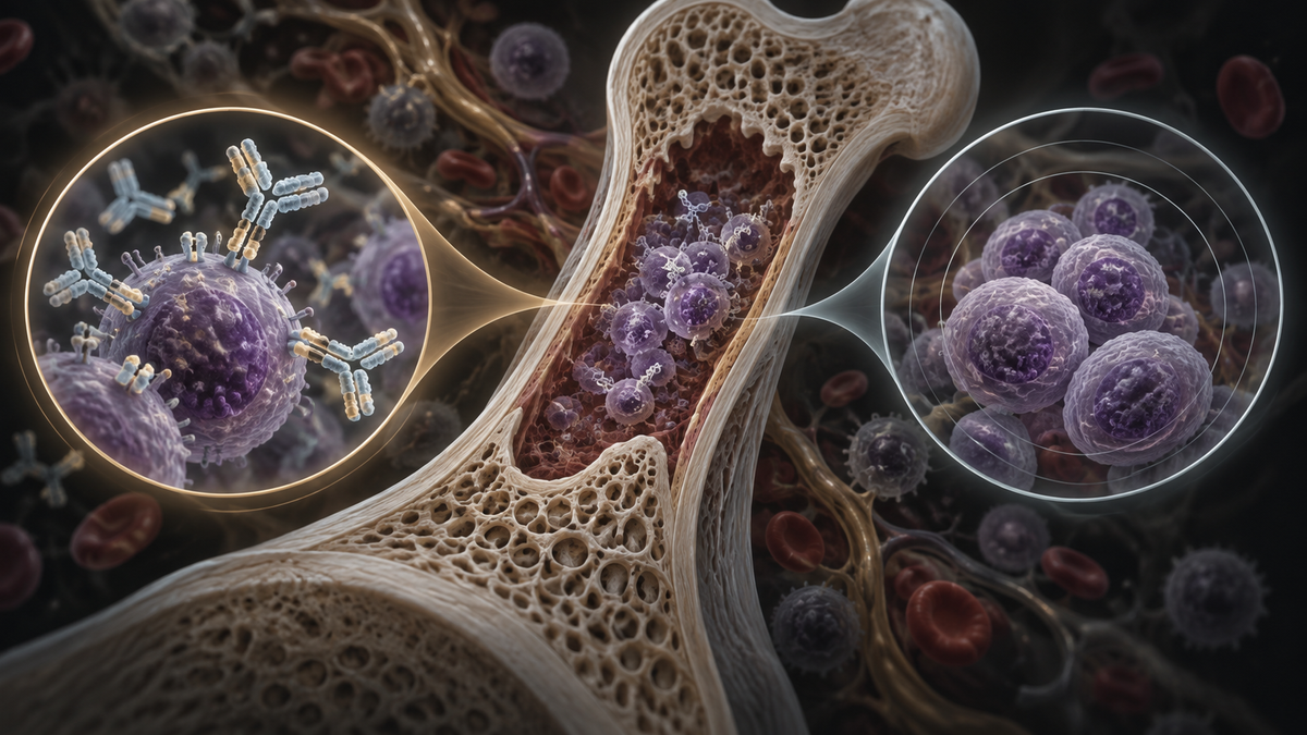 Original medical illustration for: Daratumumab or Active Monitoring for High-Risk Smoldering Multiple Myeloma
