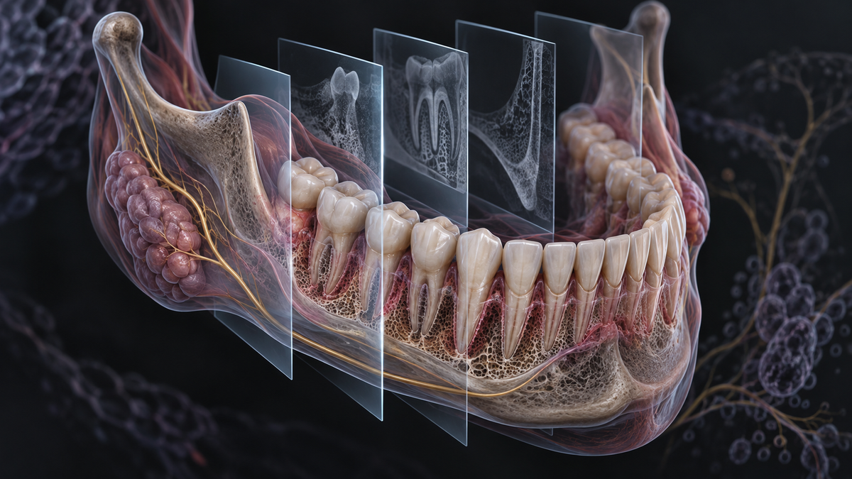 Original medical illustration for: Dental X-Rays and Scans After Head and Neck Radiotherapy: What Patients Need to Know