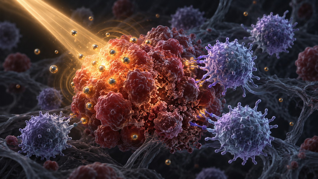 Original medical illustration for: Heat and Immunity Together: A Patient's Guide to Photothermal-Immunotherapy Combinations for Cancer