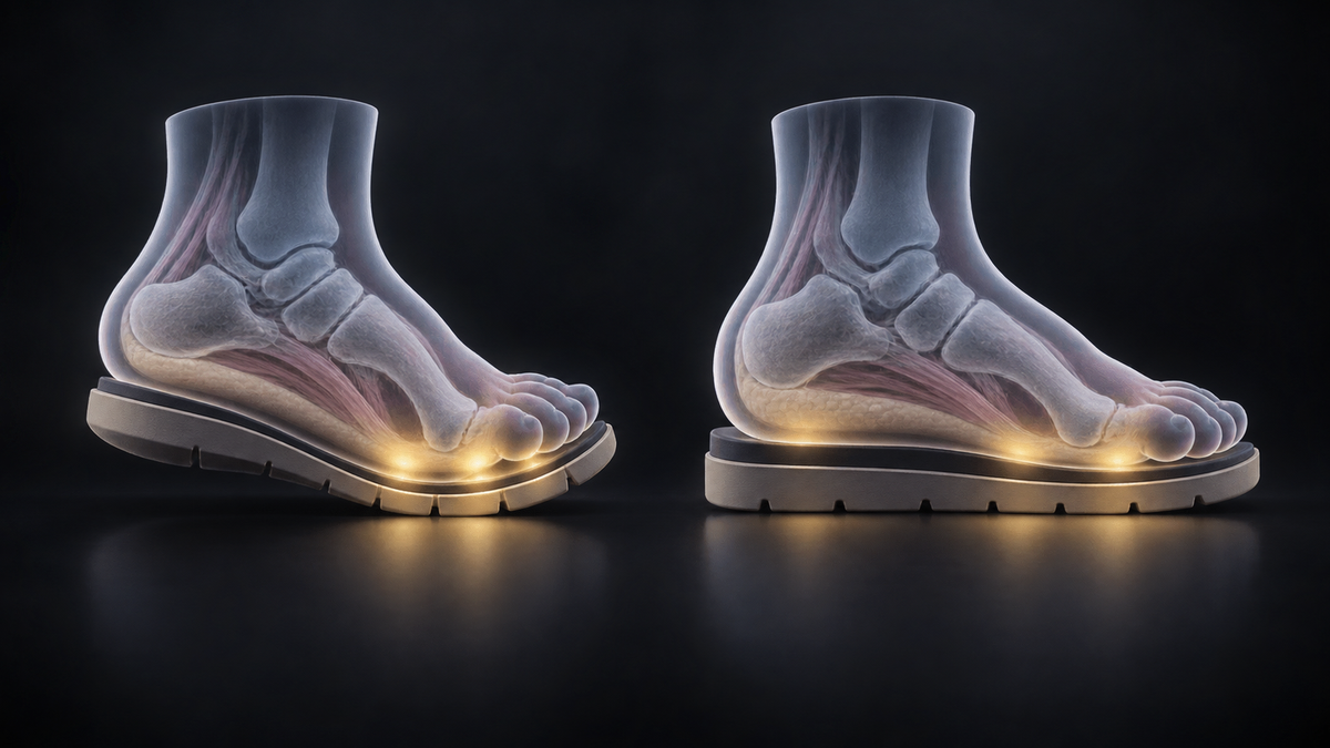 Original medical illustration for: How Shoe Flexibility Affects Foot Pressure in Toddlers Learning to Walk: A Parent's Guide