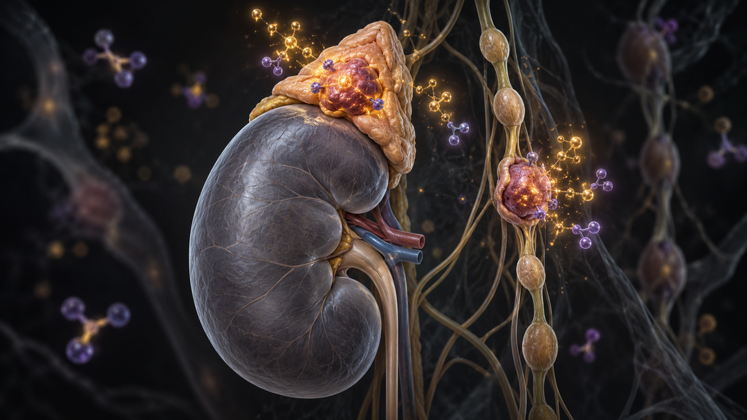 Original medical illustration for: Imaging and Targeted Radiation Therapy for Pheochromocytoma and Paraganglioma: A Patient&rsquo;s Guide