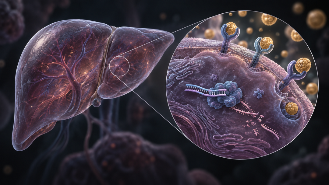 Original medical illustration for: Inclisiran: The Twice-a-Year Cholesterol Shot That Silences a Bad Gene — Explained for Patients