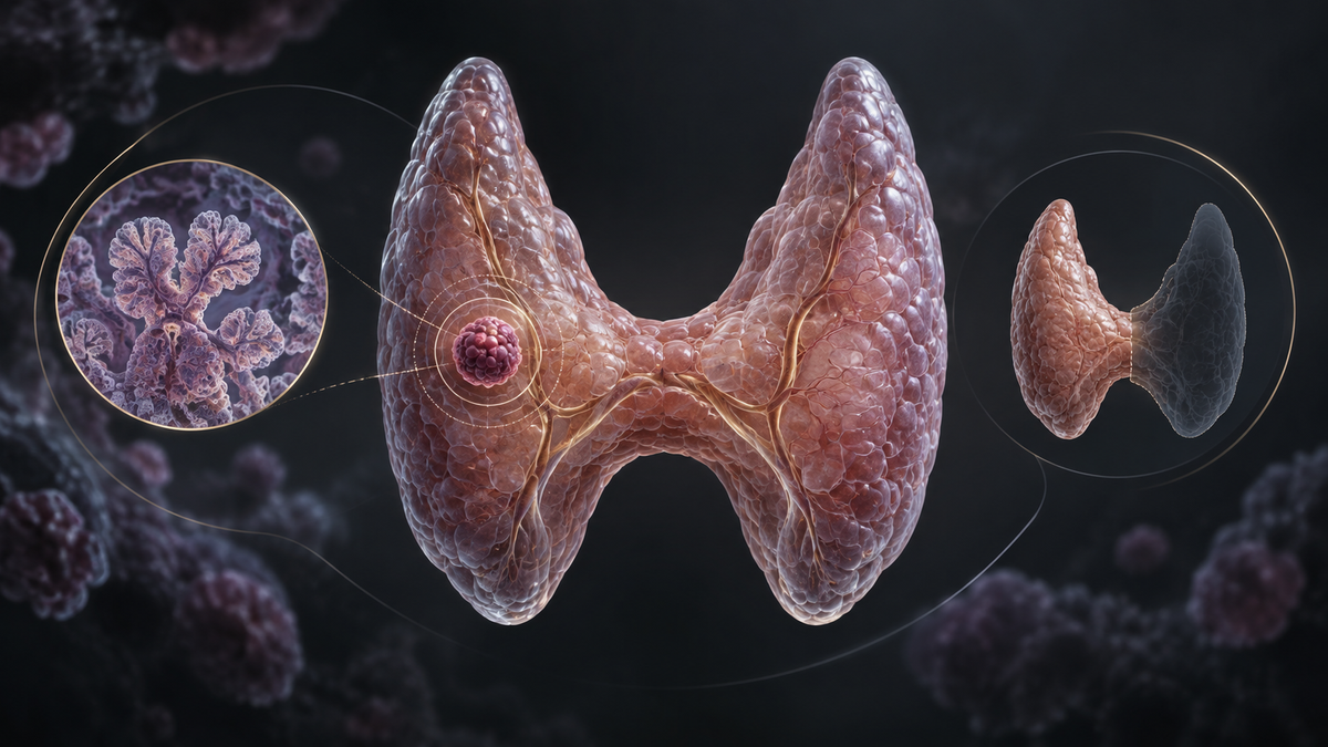 Original medical illustration for: Low-Risk Papillary Thyroid Carcinoma: Understanding Your Treatment Options