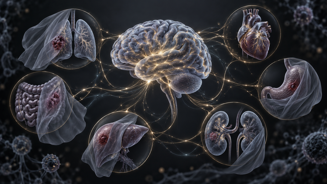 Original medical illustration for: Mind and Body, One Patient: How Mental Health Conditions Lead to Missed, Late, and Wrong Physical Diagnoses