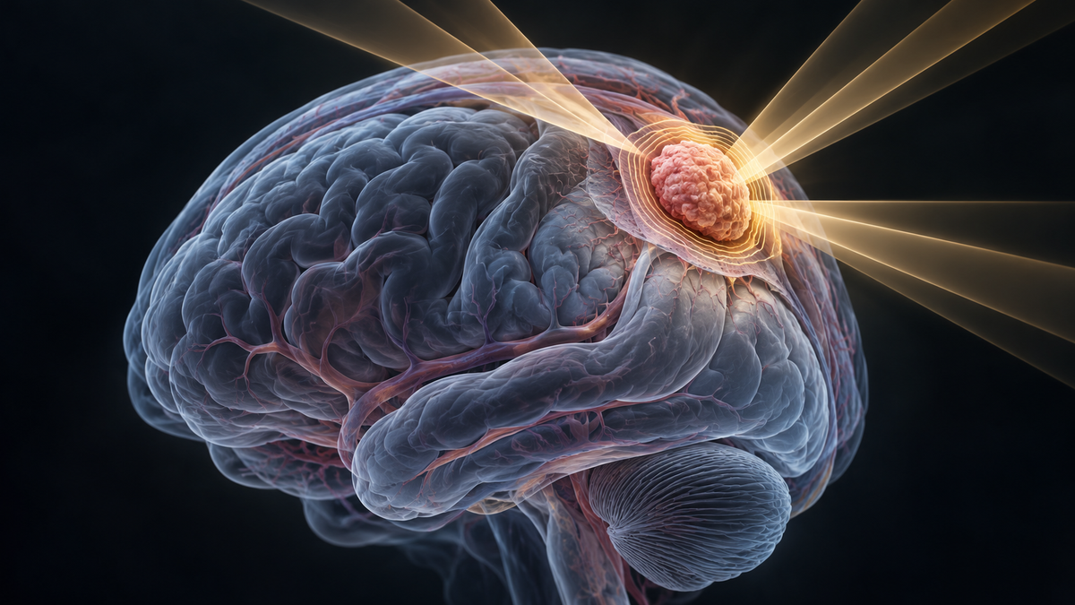 Original medical illustration for: New Technology in Radiation Treatment for Brain Meningiomas: What Patients Should Know