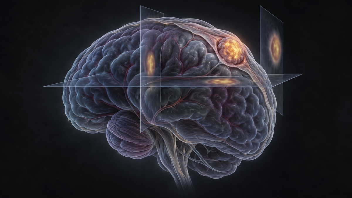 Original medical illustration for: Seeing Meningiomas Clearly: How SSTR-Targeted PET Scans Are Changing Diagnosis, Treatment, and Monitoring
