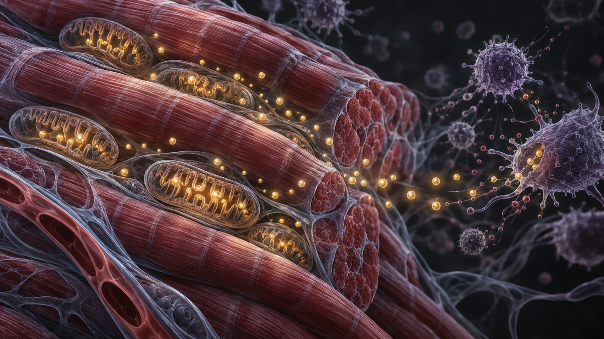Original medical illustration for: The Energy Constraint Theory: A New Way to Understand How Exercise Improves Health