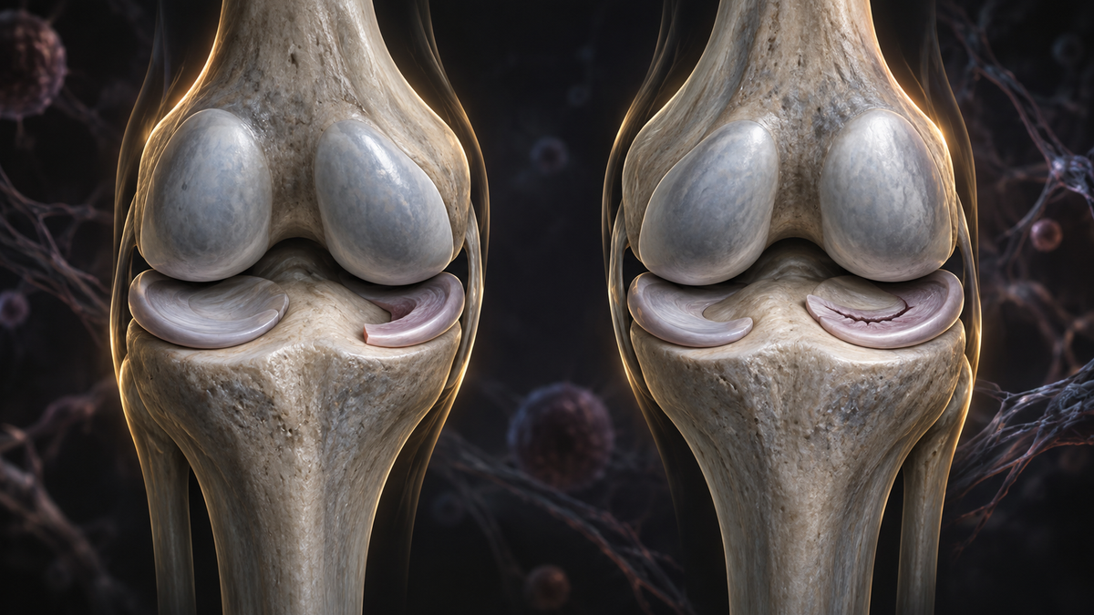 Original medical illustration for: The Surgery That Isn't Better Than a Fake One: What a Landmark Knee Meniscus Trial Means for Patients