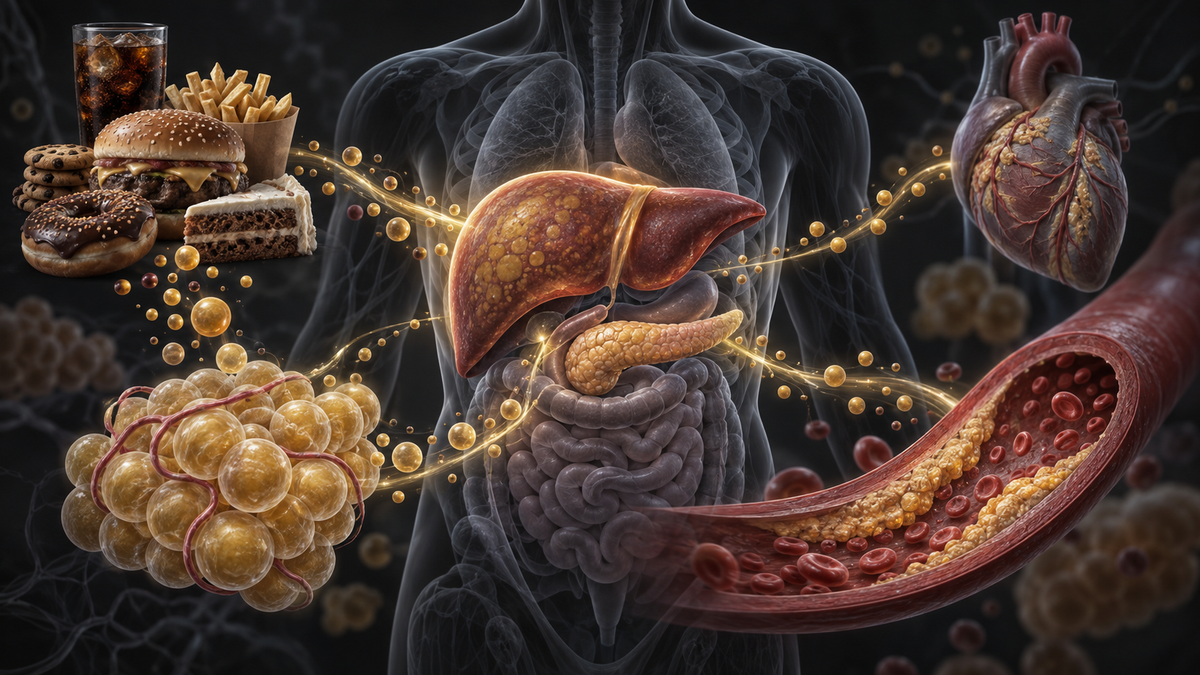 Original medical illustration for: The Western Diet and Diseases of Civilization: Understanding How Modern Eating Habits Affect Your Health