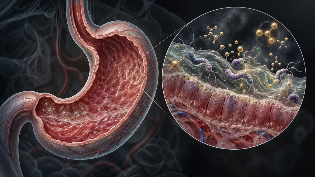 Original medical illustration for: Treating H. pylori: A Patient's Guide to First-Line Therapy Options