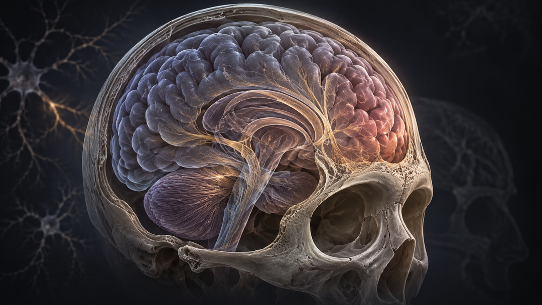 Original medical illustration for: Two Bullets to the Head: How a Russian General Survived Impossible Injuries and Defeated Napoleon
