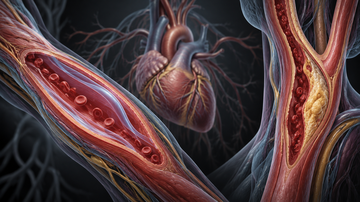 Original medical illustration for: Two Simple Noninvasive Tests Predict Heart and Blood Vessel Events in Patients With Coronary Artery Disease
