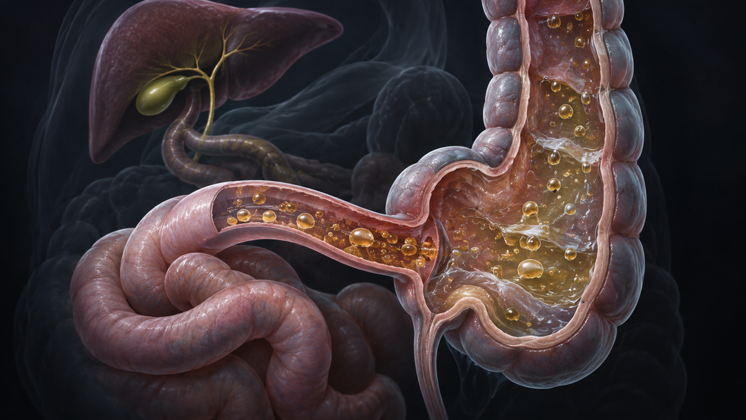 Original medical illustration for: Understanding Bile Acid Malabsorption: A Complete Guide to Causes, Diagnosis, and Treatment of Bile Acid–Related Chronic Diarrhea