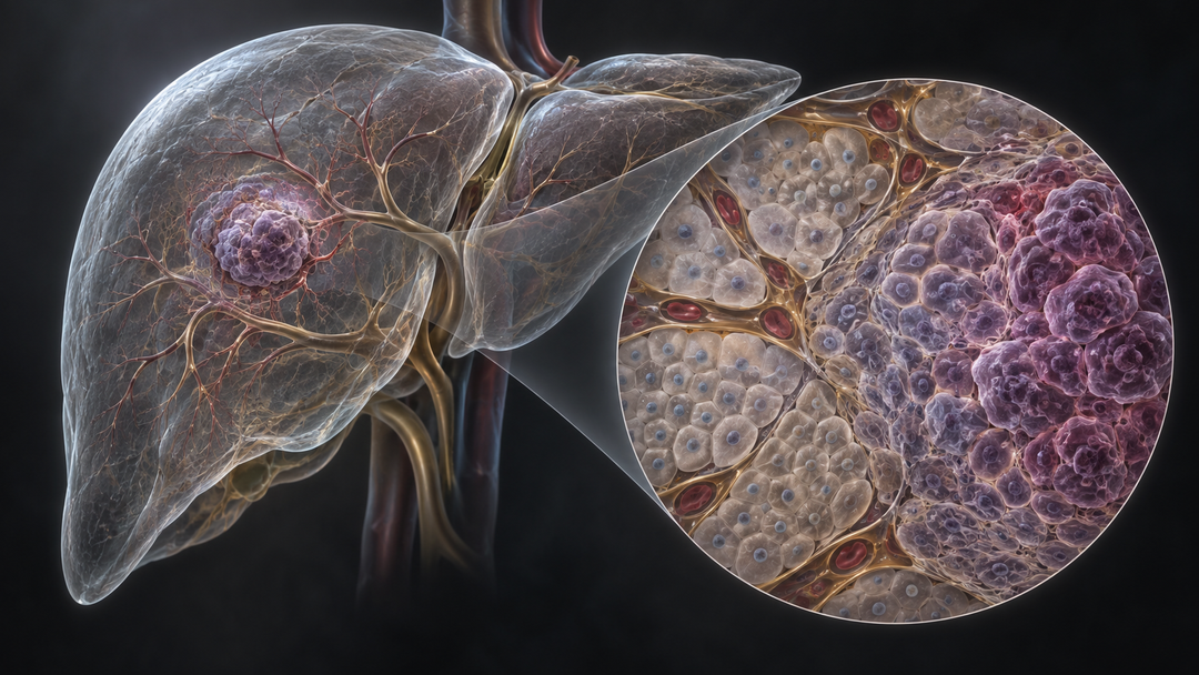 Original medical illustration for: Understanding Liver Cancer: Where It Starts, How It's Classified, and What This Means for Patients