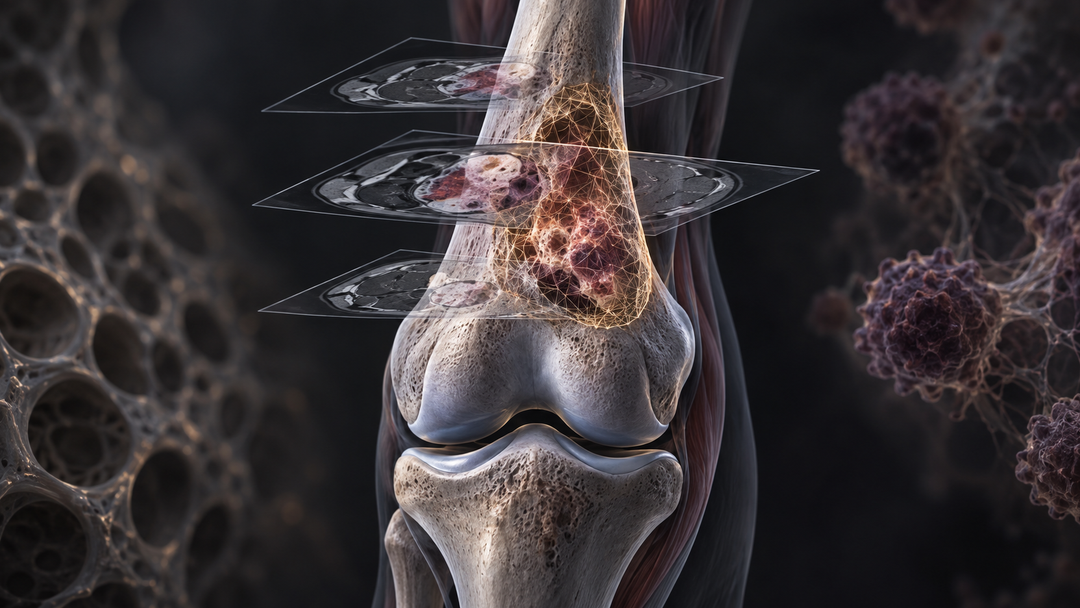 Original medical illustration for: Using Smart Imaging Analysis to Predict Chemotherapy Response in Bone Cancer: A Patient's Guide to Radiomics for Osteosarcoma