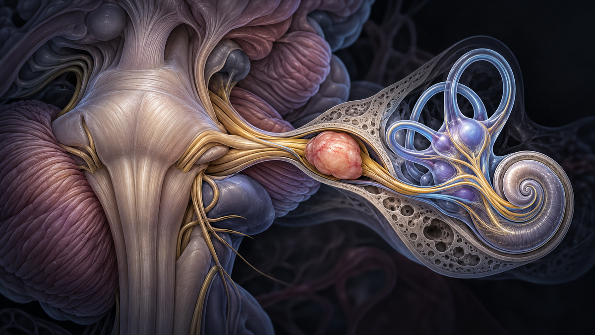 Original medical illustration for: What Influences Treatment Decisions for Vestibular Schwannoma? A Comprehensive Review