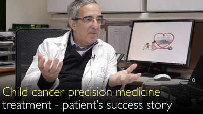 Cancer pédiatrique. Succès thérapeutique. Traitement par médecine de précision. Cas clinique. 10