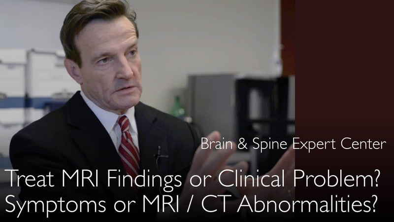 Wirbelsäulen-MRT bei Rückenschmerzen. Behandeln Sie MRT-Auffälligkeiten oder Symptome des Patienten? 10