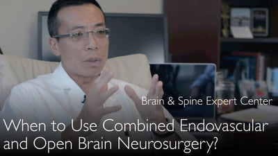 Combined endovascular and open brain surgery. Example. 2