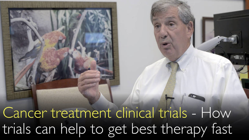 Cancer treatment clinical trials may help patients to obtain effective therapy faster. 8