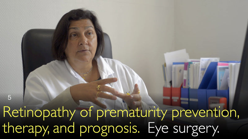 Frühgeborenen-Retinopathie Prävention, Therapie und Prognose. Augenoperation. 5