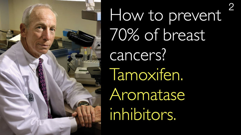 How to prevent 70% of breast cancers? Tamoxifen. Aromatase inhibitors. 2