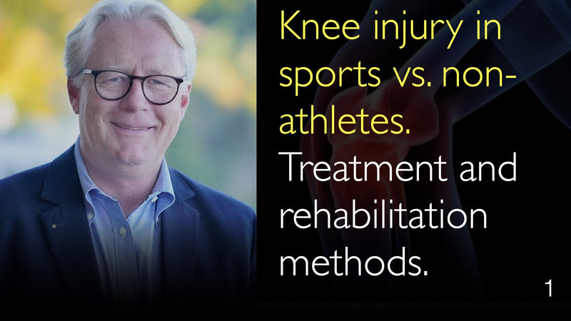 Knee injury in sports vs. non-athletes. Treatment and rehabilitation methods. 1