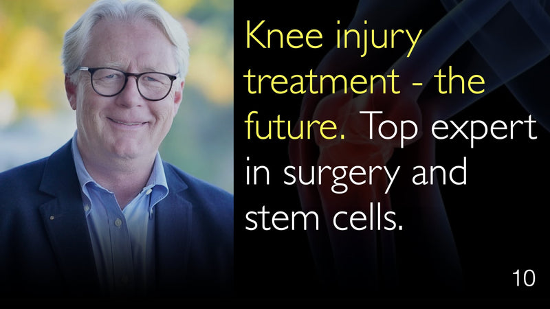 Knee injury treatment – the future. Top expert in surgery and stem cells. 10