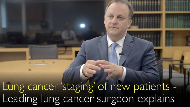 Stage of lung cancer determines treatment methods. 1