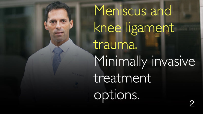 Meniscus and knee ligament trauma. Minimally invasive treatment options. 2
