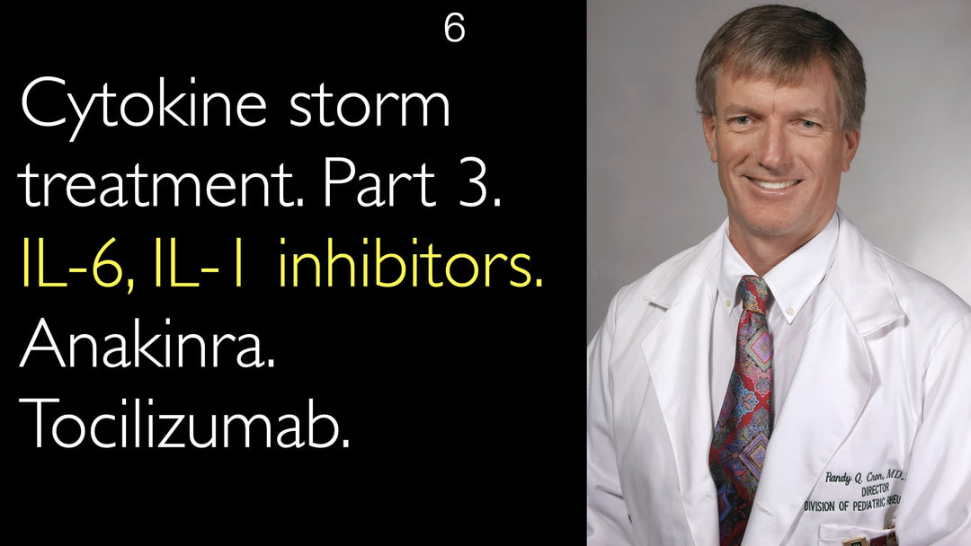 Cytokine storm treatment. Part 3.  IL-6, IL-1 inhibitors. Anakinra. Tocilizumab.  6
