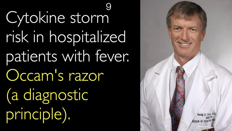 Cytokine storm risk in hospitalized patients with fever. Occam&