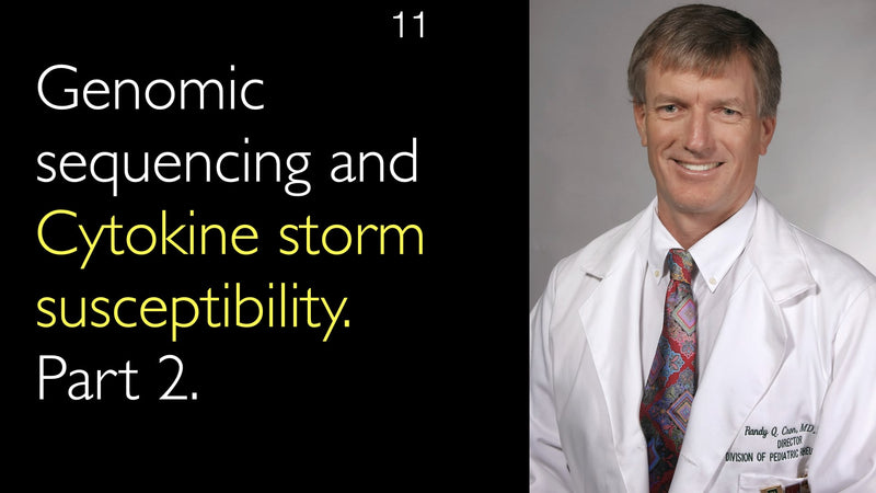 Genomic sequencing and Cytokine storm susceptibility. Part 2. 11