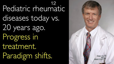 Pediatric rheumatic diseases today vs. 20 years ago. Progress in treatment. Paradigm shifts. 12