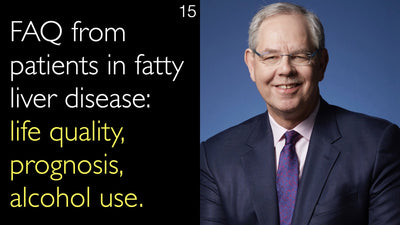 FAQ from patients with fatty liver disease. Life quality, prognosis, alcohol use. 15