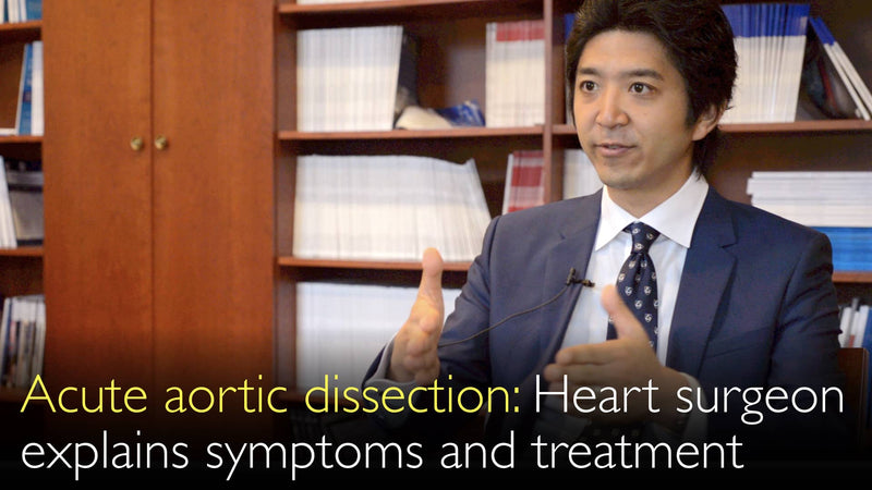 Acute aortic dissection. Heart surgeon explains symptoms and treatment of acute aortic syndrome. 1