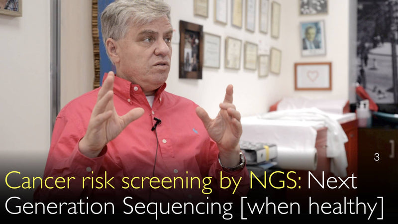 Cancer risk screening. Next Generation Sequencing of your genome. 3