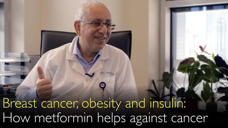 Breast cancer, obesity, and insulin. How metformin helps to delay cancer. 3